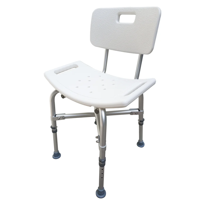 Silla banco con respaldo para bañarse o ducha para sobrepeso