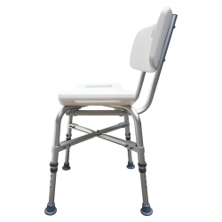 Silla banco con respaldo para bañarse o ducha para sobrepeso