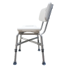 Silla banco con respaldo para bañarse o ducha para sobrepeso
