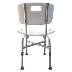 Silla banco con respaldo para bañarse o ducha para sobrepeso