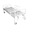 Cama de hospital manual con barandal reclinable espalda y piernas