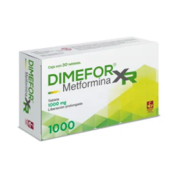 Dimefor XR 1000 mg - Caja con 30 tabletas
