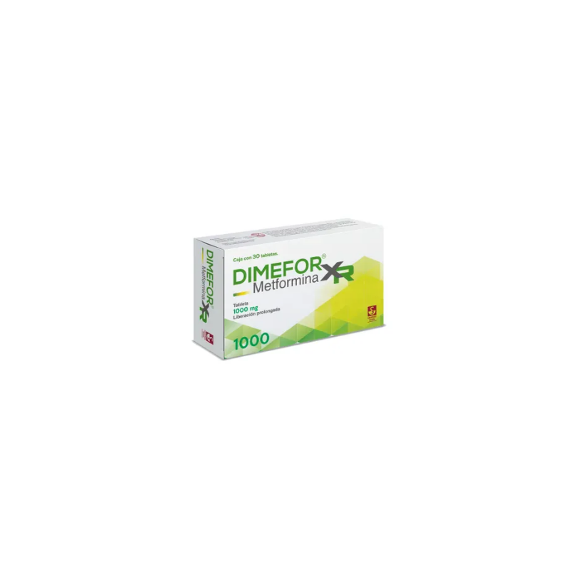 Dimefor XR 1000 mg - Caja con 30 tabletas