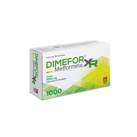 Dimefor XR 1000 mg - Caja con 30 tabletas