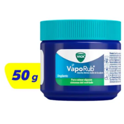 Vick VapoRub alivia rápido la congestión nasal para respirar mejor 50g