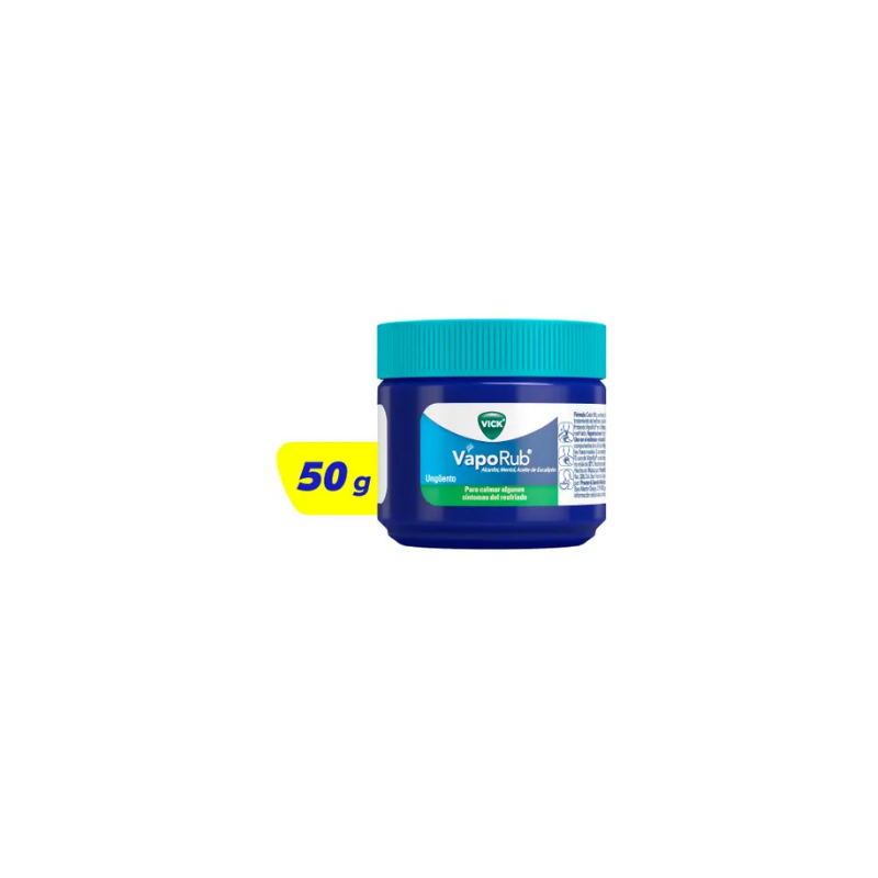 Vick VapoRub alivia rápido la congestión nasal para respirar mejor 50g